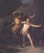 Baron Jean-Baptiste Regnault The Education of Achilles by the Centaur Chiron (mk05) oil painting reproduction
